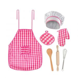 Les Enfants Du Chef De Vêtements - 7 Pièces - Tablier & Chapeau Etc. - Neuf