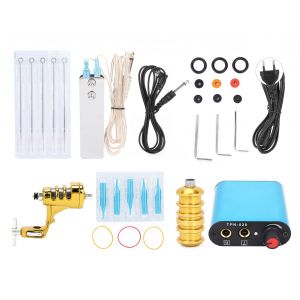 Kit De Machine A Tatouer, Aiguille, Alimentation, Pedale, Clip, Cordon, Kit D'accessoires (90-265 V), Prise Ue - Neuf