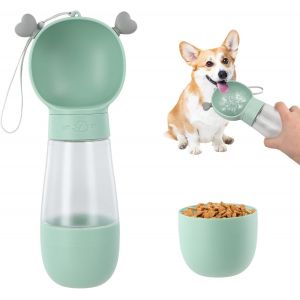 Bouteille D'eau Pour Chien,350ml Bouteille D'eau Pour Animaux De Compagnie,Portable Distributeur Eau Pour Chien Et Chat,Distributeur D'eau Étanche Pour Animaux,Bouteille Chien Voyage 200ml Mangeoire - Neuf