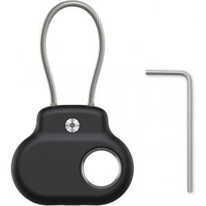 VornixorSarlshop-SmartTag2 Support pour Samsung Galaxy SmartTag 2 avec c&acirc;ble m&eacute;tallique, Anti-Perte, Anti-Rayures, Porte-cl&eacute;s pour Collier d'animal Domestique, cl&eacute;, Sac, Bagage, Protection &agrave; 360&deg; Sma - Neuf