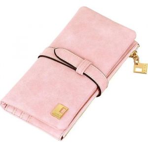 Portefeuille femme, Portefeuille femme, Portefeuille long, Rose - Neuf