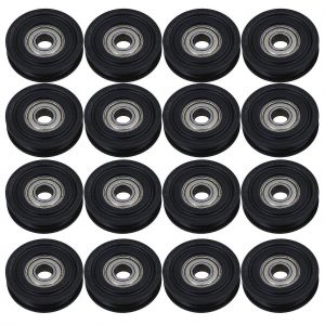 Roue De Poulie De Roulement De Type U 16pieces Pour Rouleau De Fen&ecirc;tre 0.31x1.57x0.39inch - Neuf