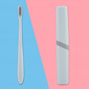 HJLIAN Etui de protection pour brosse a dents portable, boite de rangement de voyage (bleu) - Neuf