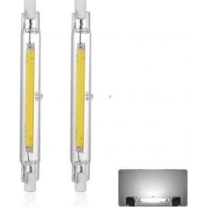 R7s 118mm 40w Led Ampoule Blanc Froid 6000k,3000lm,J118 400w Équivalent Lampe Halogène Équivalente,Dimmable,360 Degrés Linéaire 40w R7s Tw - Neuf