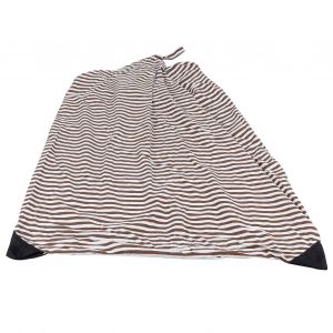 Hjlian Housse De Pouf Rembourree, Lavable En Machine, Pour Ranger Les Jouets Des Enfants, Housse De Canape Diy Pour La Maison, Rayures Cafe - Neuf