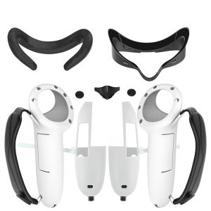 Accessoire De Casque R&eacute;alit&eacute; Virtuelle, Masque De Support De Remplacement + Poign&eacute;e Allong&eacute;e-En Silicone Pour Meta Quest 3s - Neuf