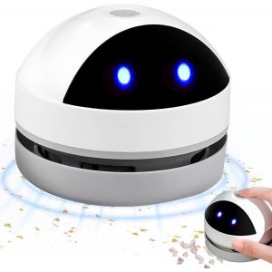 NouvelHorizonstore-Mini aspirateur de table : Portable sans fil Mini aspirateur, USB rechargeable, aspirateur de table, haute puissance Mini aspirateur de table pour le nettoyage de bureau, miettes, - Neuf