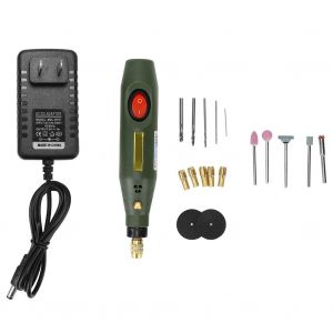 Ensemble de 19 meuleuses electriques, mini-outil manuel a vitesse reglable, 18 W, prise americaine 100-240 V - Neuf