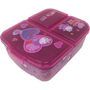 Mdy-Boîte Repas Pour Enfant - Boîte À Déjeuner Pour Enfant Avec Compartiments - Boite À Goûter Pour La Maternelle - En Plastique Sans Bpa (Pig) - Neuf