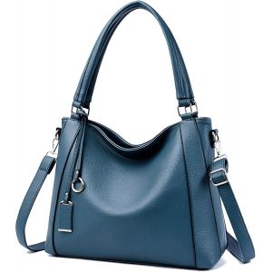 SJZG-Mode Femme Sac &Agrave; Main Fourre-Tout Grande Capacit&eacute; Sac &Agrave; Bandouli&egrave;re En Cuir Pu Sac Cabas Avec Bandouli&egrave;re Pour Voyage F&ecirc;te Shopping Travail - Neuf