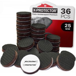 Patin antiderapant-36 pcs 25 mm Patin Caoutchouc Premium-Patins Antid&eacute;rapants Autocollants-Patin en Caoutchouc-Anti D&eacute;rapent Meuble-Id&eacute;al pour la fixation en place des mobiliers! - Neuf