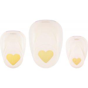 Chenquansarl-Perforeuses De Papier, Coeur, Trois Tailles, Pour Projets Diy, Scrapbooking, Cr&eacute;ation De Cartes Et Plus - Coloris Al&eacute;atoire, 12,0 X 8,5 X 4,5 Cm - Neuf