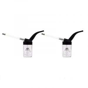 Pipe à eau portable avec filtre en tube métallique,bouteille populaire,mini ovale guilé,chicha,pipes à fumer du tabac,cadeau de santé - Type Fine 2pcs-B - Neuf