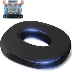 SUBZONAL-Cushion de Chaise Donut, Coussin Bou&eacute;e Coccyx Ergonomique,Coussin Orthop&eacute;dique Rond,Coussin coccyx pour Soulager H&eacute;morro&iuml;des,Coussin Assise M&eacute;moire de Forme,Coussin sciatique pour la Voiture - Neuf
