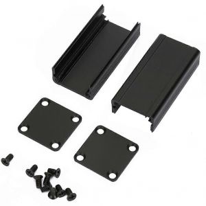 bo&icirc;tier en aluminium PCB instrument coque bo&icirc;te de refroidissement &eacute;lectronique noir 25 * 25 * 50mm - Neuf