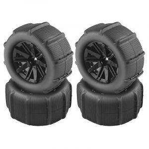 4Pcs 80Mm Snow Sand Pneu Roue pour SCY 16101 16102 Pro Wltoys - Neuf