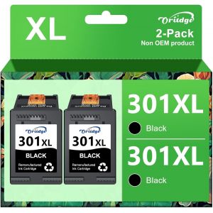 301XL Cartouches d'encre Remplacement pour Cartouche Encre HP 301 XL pour HP Envy 4500 4502 4503 5530 DeskJet 1000 1010 1050 2050 2510 OfficeJet 2620 2622 4630 (1 Noir, 1 Couleur) - Neuf