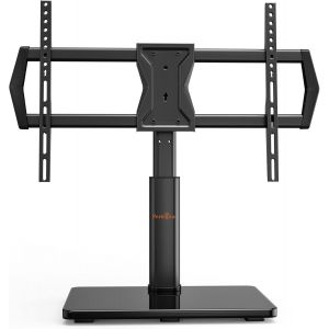 VornixorSarlshop-Support TV sur Pied TV Universel Pivotant pour TV de 37 &agrave; 65/70 Pouces Plats ou Incurv&eacute;s TVs avec R&eacute;glage en Hauteur et Stable - Charge Max 45kg VESA 600x400 mm - Neuf