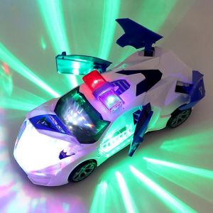 Dancing Deformation Rotating Universal Police Car Electric Stunt Car With Lights Automatically Open the Door Boy Childrens Toys-McLaren - Neuf