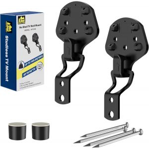 Support Mural Tv Sans Goujon, Support Tv Pour &Eacute;crans 26-90 Pouces Jusqu'&Agrave; 75Kg, Support Tv Mural Pas De Goujon Pas De Per&ccedil;age, Profil Bas, Install Facile, Max Vesa 900X600Mm - Neuf