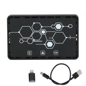 Carplay filaire vers sans fil 3 en 1 Quad Core 64 bits Transmission de donnees rapide Mise en miroir sans fil Carplay Lecteur video multimedia Box - Neuf