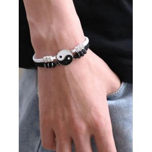 Bracelets Pour 2 Meilleurs Amis Assortis Yin Yang Réglables - Neuf
