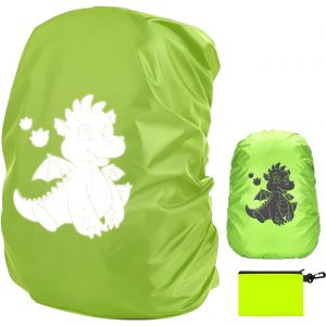 Jgd-Sac &Agrave; Dos Imperm&eacute;able R&eacute;fl&eacute;chissante, Housse De Sac &Agrave; Dos, Housse De Sac D'&eacute;cole Avec Sac De Rangement Pour Enfants, Filles, Gar&ccedil;ons, Randonn&eacute;e En Plein Air, &Eacute;quitation, Escalade - Neuf