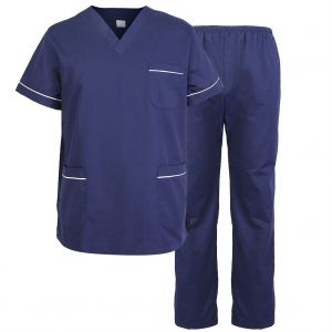 Tenue D'infirmiere, Uniforme D'infirmiere, Respirant, Dentiste, Medecin, Salon, Chemise, Pantalon, Ensemble De Vetements Pour Hommes, Manches Courtes, Xxxl - Neuf