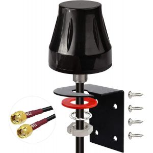Antenne 4G LTE Extérieur SMA Mâle 5dBi MIMO Support Fixe Étanche pour Orange SFR Bouygues Telecom Free Mobile Caméra de Sécurité Passerelle IoT Cellulaire Industriel Routeur CPE sans Fil 4G - Neuf