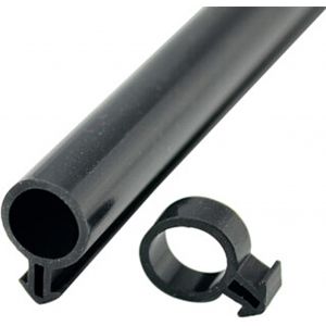 Joint de Porte et Fenêtre en Caoutchouc,10 m,Bande d'Étanchéité en Plastique pour Cadre,Profilé (10 mm,Noir) - Neuf