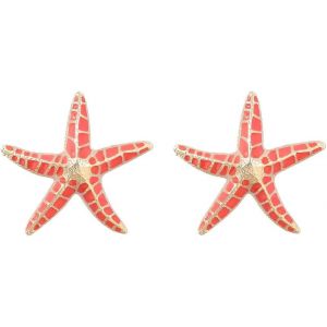 Kalhx-Boucles D'oreilles Étoile De Mer En Émail,Boucles D'oreilles Pendantes Étoile De Mer Océan Pour Femme,Boucles D'oreilles Bohème Plage Coquillage Étoile De Mer Bijoux Bohème D'été - Neuf