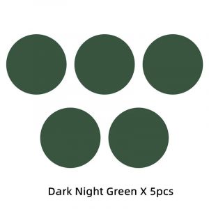 Autocollant De Disque De Plaque De Feuille De M&eacute;tal Ronde Pour Support De T&eacute;l&eacute;phone De Voiture Magn&eacute;tique Support De T&eacute;l&eacute;phone Portable Universel Autocollant De Fer.5pcs Darknight Green. - Neuf