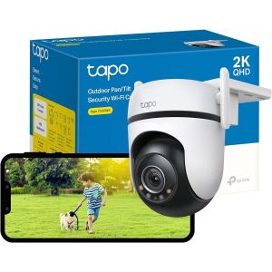 JEXNOVASHOP-C520WS2K(4MP) Cam&eacute;ra de Surveillance WiFiext&eacute;rieur360&deg;,Vision Nocturne Couleur Starlight,D&eacute;tection de Personne etSuivi de Mouvement,&Eacute;tanche IP66,Alarme sonore Personnalisable,Via WiFi ouE - Neuf