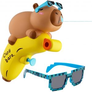Pistolet À Eau Pour Enfants Avec Lunettes De Soleil - Pistolet À Eau Capybara - Pistolet À Eau Pour Enfants - Jouet De Piscine - Pistolet À Eau Pour L'extérieur - Jouet De Plage - Neuf