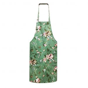 Un Tablier De Chef De Barbecue Réglable À Poche Florale Verte Pour Hommes Et Femmes, Une Couronne Pour La Pâtisserie Et Le Jardinage Et Un Tablier Rétro Pour Les Boulangers - Neuf