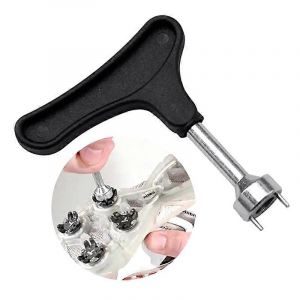 Golf Spike Clé Outil Poignée À Cliquet Golf Remover Ripper Acier Cliquet Noir Pour Chaussures De Golf Golfs Accessoires D'entraînement - Neuf