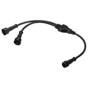 Kal-Connecteur Répartiteur En Y 4 Conducteurs 30 Cm 24awg Ip65 En Forme De Y 1 Mâle Vers 2 Femelles Pour Éclairage Led - Neuf
