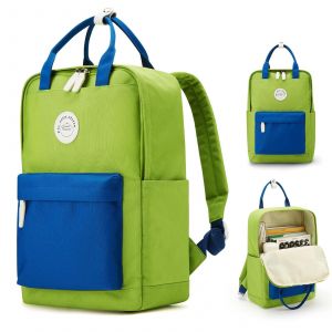 Sac &Agrave; Dos D'&eacute;cole Pour Enfants,Sac &Agrave; Dos Pour Adolescents,Cartable Pour Filles Et Gar&ccedil;ons,Sacs De Jour D&eacute;contract&eacute;s Blue Green - Neuf
