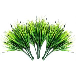 Kalanka-® 18pcs Herbes Artificielles Exterieur Et Interieur, Fausse Plante Résistante Aux Uv Pour Jardin, Maison, Bureau, Mariage, Fêtes (30-40 Cm) - Neuf