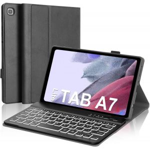 Clavier pour Samsung Tab A7 Lite 8.7"" 2021, AZERTY Francasis Clavier R&eacute;tro-&eacute;clair&eacute; Bluetooth D&eacute;tachable pour Samsung Galaxy Tab A7 Lite 8.7"" 2021, Noir - Neuf