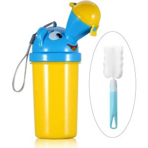 Chenquansarl-[500ml] Portable Bébé Enfant Potty Urinoir,Bouteille D'urinoir Pour Enfants,D'urgence Pot De Toilette Pour Camping Car Voiture Embouteillage Voyage Et Formation Kid Potty Pee,Jaune,Garço - Neuf