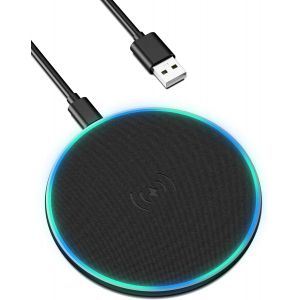 Kal-Chargeur Sans Fil, Chargeur Induction Pour Iphone 16/15/14/13/12pro/Pro Max/Xs Max/Xr/Se, 15w Max Chargeur Rapide Sans Fil Avec Samsung Galaxy S24/S23/S22/S21/S20, Airpods 2/Pro - Neuf