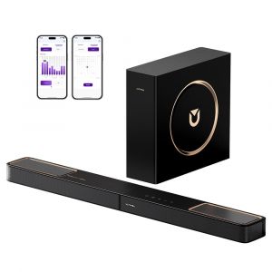 Barre de son Ultimea Skywave F30 3.1.2,Dolby Atmos,contrôle par application,puissance de crête de 300W,fonction CEC,Bluetooth 5.4,égaliseur graphique 10 bandes,121 matrices d&#39;égalisation prédéfinies - Neuf