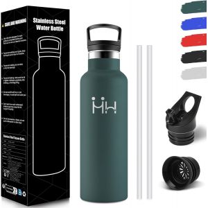 Bouteille Isotherme 1l, &Eacute;tanche Sans Bpa, Gourde Isotherme, Double Paroi, Bouteille, 18/8 Acier Inoxydable, Gourde Inox, Bouteille D'eau Pour Sport, Randonn&eacute;e, &Eacute;cole, Bureau - Neuf