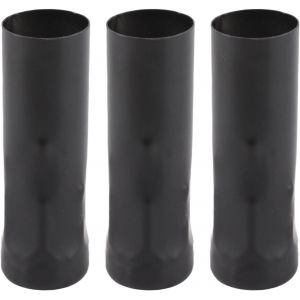 KAL-Tube Lumineux, Accessoires D'Éclairage De Base De Lampe De Bougie 25X80Mm Tube De Support 10 Pièces E14 En Métal Pour (Black) - Neuf