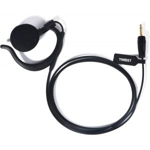 Oreillette pour Talkie-walkie 1 Broche 3,5mm,Casque en Forme de G &Eacute;largi,Compatible avec Motorola Kenwood Midland Radio Bidirectionnelle ou Micro (Prise Droite 3,5mm).[W20] - Neuf