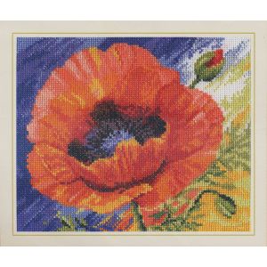 Kit Point De Croix Compt&eacute; "Baiser D&iquest;&Eacute;t&eacute;" 20x18 Cm - Neuf