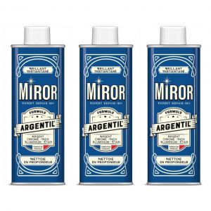 MIROR Lot de 3 Flacons 250ml Nettoyant ARGENTIL Argent Et M&eacute;tal - Anti-oxydant - Neuf