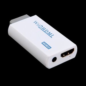 Convertisseur d'adaptateur Wii vers HDMI Wii2HDMI en plastique blanc sortie Full HD 1080P sortie ascendante 3.5mm sortie Audio vidéo - Neuf