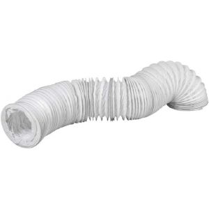 Ø 100mm Tuyau de Ventilation en PVC - HVAC 3m Longeur Conduit d'air - Tuyau Flexible de Sortie - Tuyau d'évacuation pour Sèche-linge Hotte Climatisation - Neuf